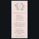 Menú de la recepción de la boda de la guirnalda de<br><div class="desc">Perfecto para un rústico boda de granero con un toque moderno,  esta suite boda cuenta con una corona de ramas dibujada a mano y el monograma de la pareja con una tipografía moderna y elegante.</div>