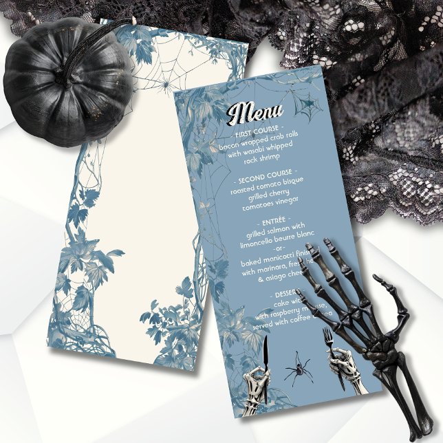 Menú de las manos del esqueleto del boda de Hallow (Subido por el creador)