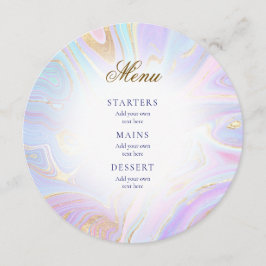 menú de mármol líquido