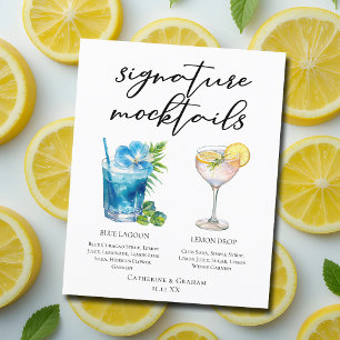 Menú de Mocktails de Bodas Blue Lagoon Lemon Drop