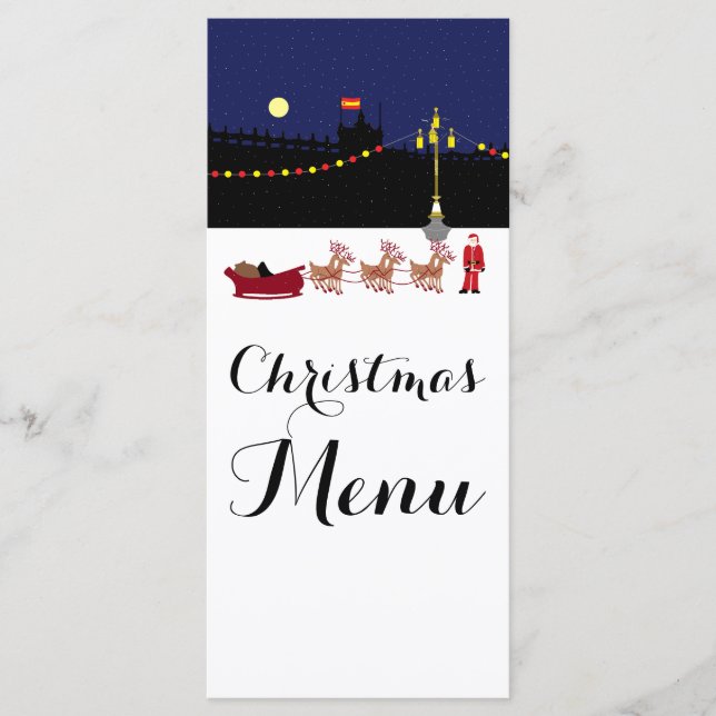 Menú de Navidades de Santa In Madrid (Anverso)