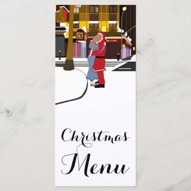 Menú de Navidades del Beso de Santa Claus en Broad (Anverso)