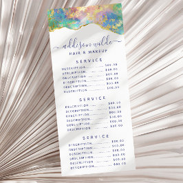 Menú de Negocios de Piedra Preciosa Arcoíris Ópalo