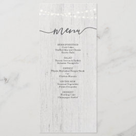 Menú de ocasiones especiales | Rústico romántico