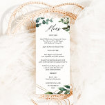 Menú de oro de hojas y eucalipto<br><div class="desc">Coincide con sus bodas o invitaciones a fiestas o con su tema con sus hermosas hojas de oro y menús de eucalipto.</div>