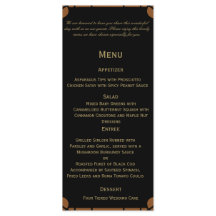 Menú de pavo real y Boda floral de estilo Art Deco