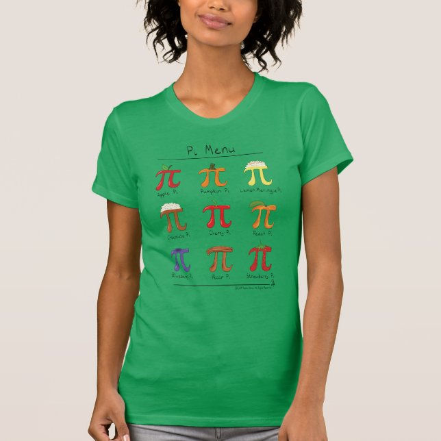 Menú de Pi con camiseta de mujeres en el día de la (Anverso)