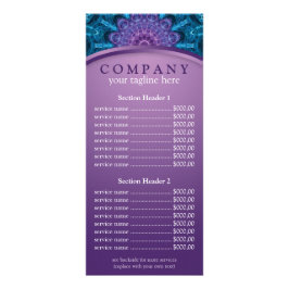Menú de precios de la lista de precios Spirit Purp
