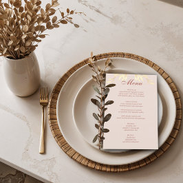 Menú de presupuesto para la boda rústica floral y