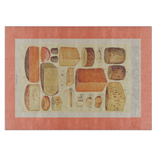 Menú de queso de ilustracion de la tabla de quesos