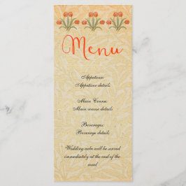 Menú de Recepción de Boda Vintage