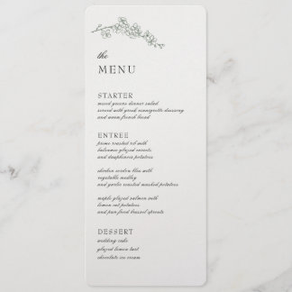 Menú de recepción de bodas