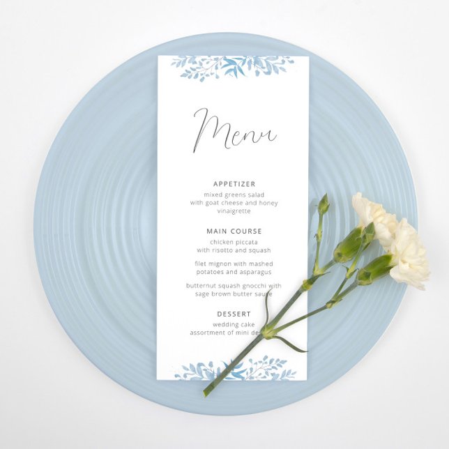 Menú de recepción de bodas de eucalipto azul (Subido por el creador)