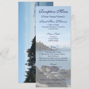 Menú de recepción del lago Tahoe