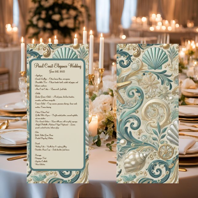 Menú de Recepción Elegancia Pearl Coast (Subido por el creador)