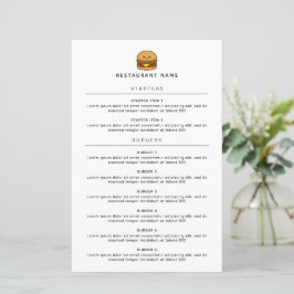 Menú de Restaurante Cute Burger