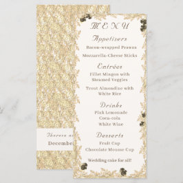 Menú de Rosas Ornamentadas Planas