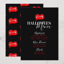 Menú de sangre de labios de vampiro para Halloween