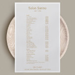 Menú de Servicio de Salón de Belleza Gris Simple<br><div class="desc">Para obtener material de marketing adicional que coincida,  póngase en contacto conmigo en maurareed.designs@gmail.com. Para más logotipos prehechos visita logoevolution.co. Diseño original de Maura Reed.</div>