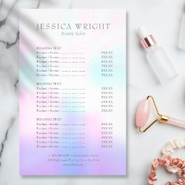 Menú de Servicio de Salones Irlandés Moderno Simpl