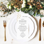 Menú de tallas florales doradas<br><div class="desc">Coincida con sus menús de la Floral Dorada Hermosa con las invitaciones o los temas de su boda o fiesta.</div>