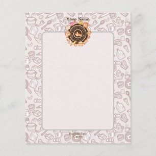 Menú de utensilios de cocina marrón