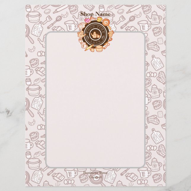 Menú de utensilios de cocina marrón (Anverso)