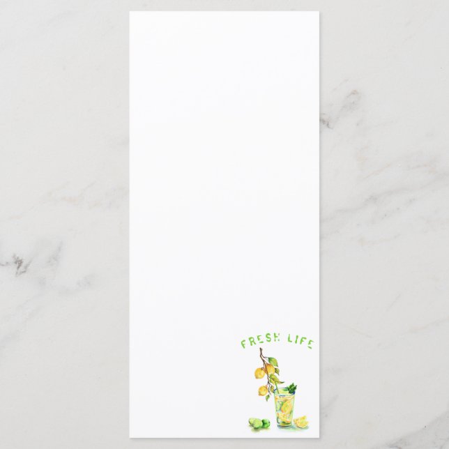 Menú de verano de Guay de jugo de limón fresco (Reverso)