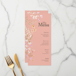 Menú Decoración de la tabla de eventos del Boda de flor