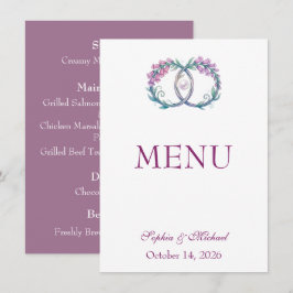 Menú Dedalera romántica digitalis boda