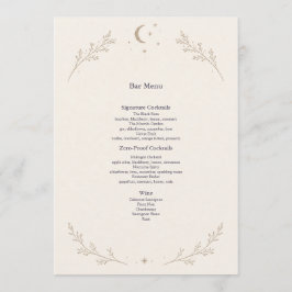Menú del Bar de Bodas Celestiales