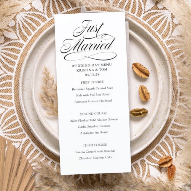 Menú del día de la boda casada (Subido por el creador)