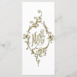 Menú del diseño del Victorian