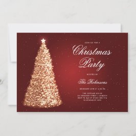 Menú del programa Elegante Gold Red Christmas Tree