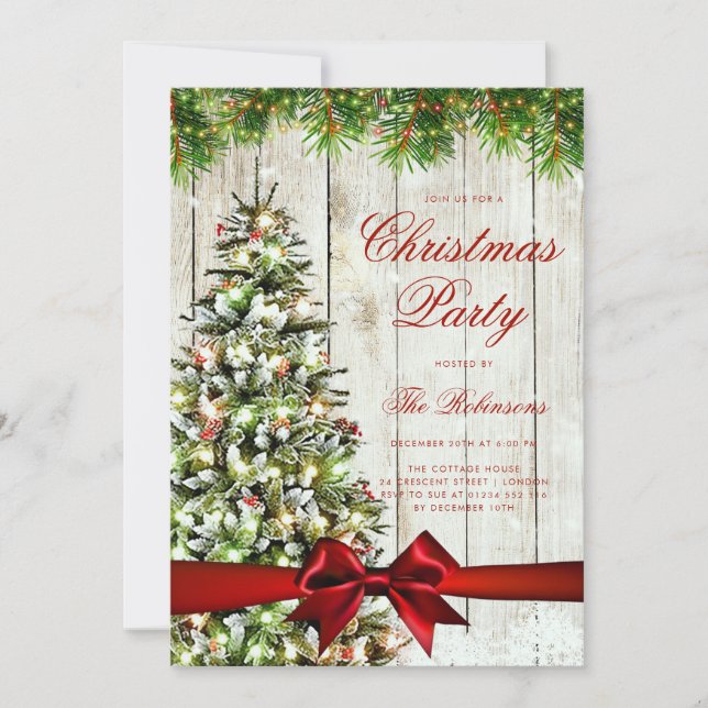 Menú del programa Invitación al árbol de Navidad d (Anverso)