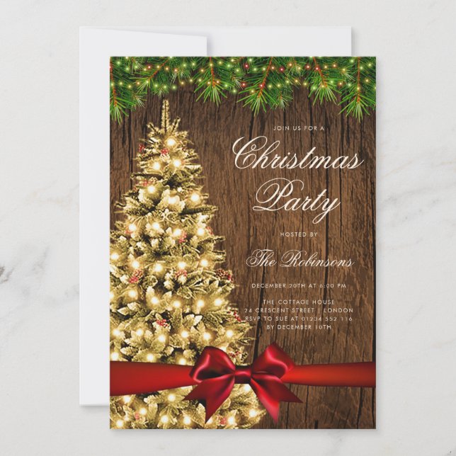 Menú del programa Invitación al árbol de Navidad r (Anverso)