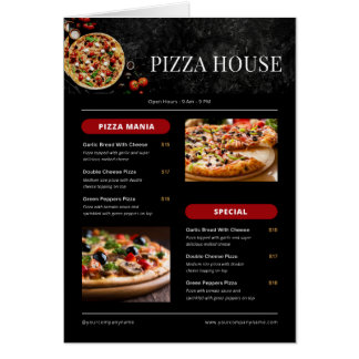 menú del restaurante