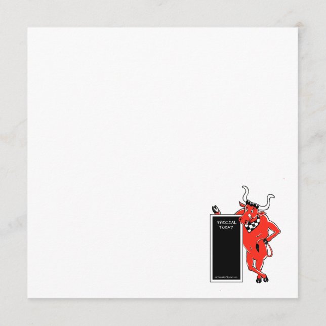 Menú del tablero de croer rojo (Anverso)