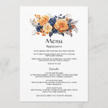 Detalles de invitado para boda floral azul marino