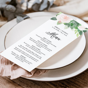 Menú DEVON Greenery Rubor Florals