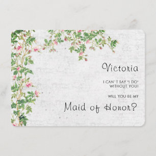 Menú Diario de estilo vintage de pared antigua rosa ros