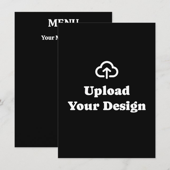 Menú Diseño Gráfico y de Texto (Anverso / Reverso)