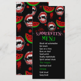 Menú Divertido de Vampiro para Fiesta de Summerwee