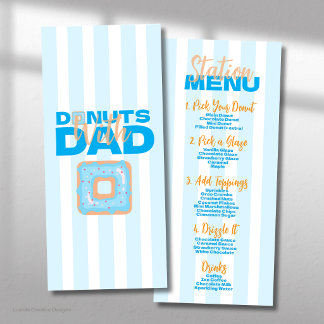 Menú Donas Azules Con Papá Para la Celebración del Día