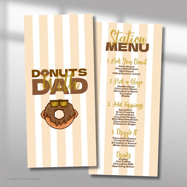 Menú Donas de Chocolate con Papá Celebración del Día de (Subido por el creador)