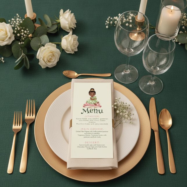Menú Ducha de Bebé Princesa Rana  (Subido por el creador)