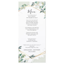 Ducha de matrimonio geométrico Eucalyptus Greenery