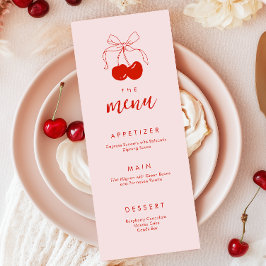 Menú Ducha rosa roja de cerezo para novias