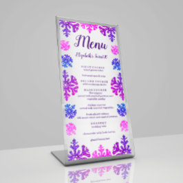 Menú Dulce cumpleaños de copo de nieve de invierno 16