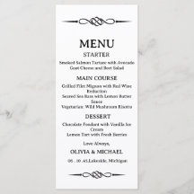 Editable Black & White Celtic Knot Arrow Wedding